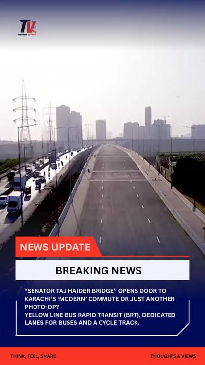 KaleriGulsher's tweet image. From idea to impact  the #TajHaiderBridge symbolizes teamwork, planning, and a vision for a modern Karachi. 🌆👏 #SindhProgress #KarachiDevelopment
