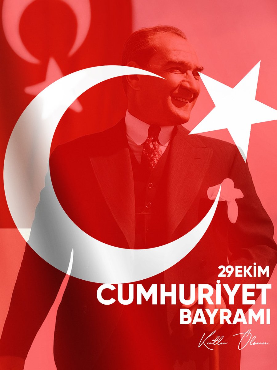 29 Ekim, milletimizin ortak gururu ve birlik günüdür.
Cumhuriyetimizin yıl dönümünde, bizlere bu değerli mirası bırakan tüm kahramanlarımızı şükranla anıyoruz.
Cumhuriyet Bayramımız kutlu olsun. 🇹🇷

#29EkimCumhuriyetBayramıKutluOlsun