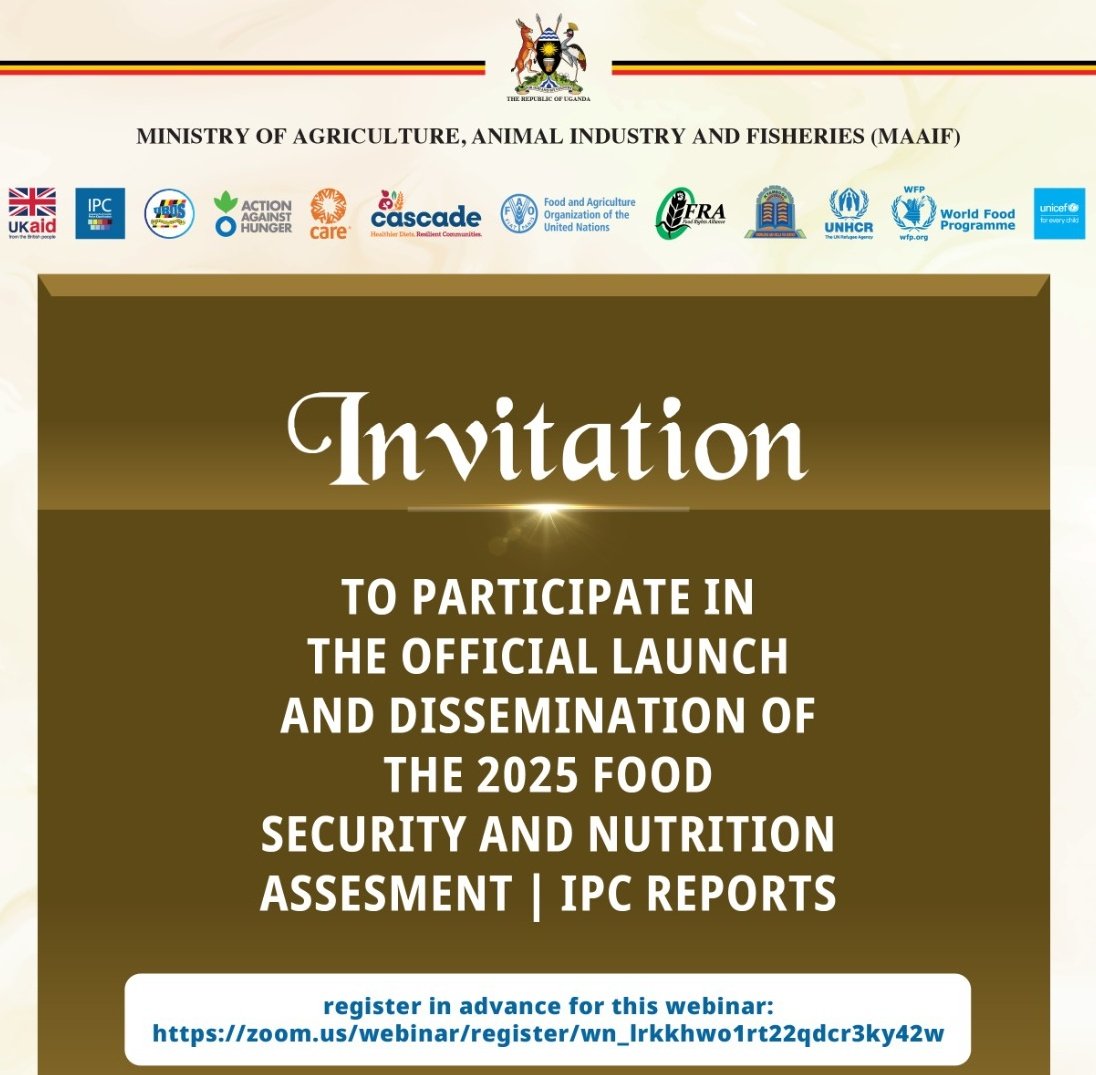 📢 Register to participate in the official launch and dissemination of the 2025 Food and Nutrition Assessment reports.

#FSNA2025

🗓 Wednesday, October 29, 2025 

Register via the following link: 🔗zoom.us/webinar/regist…