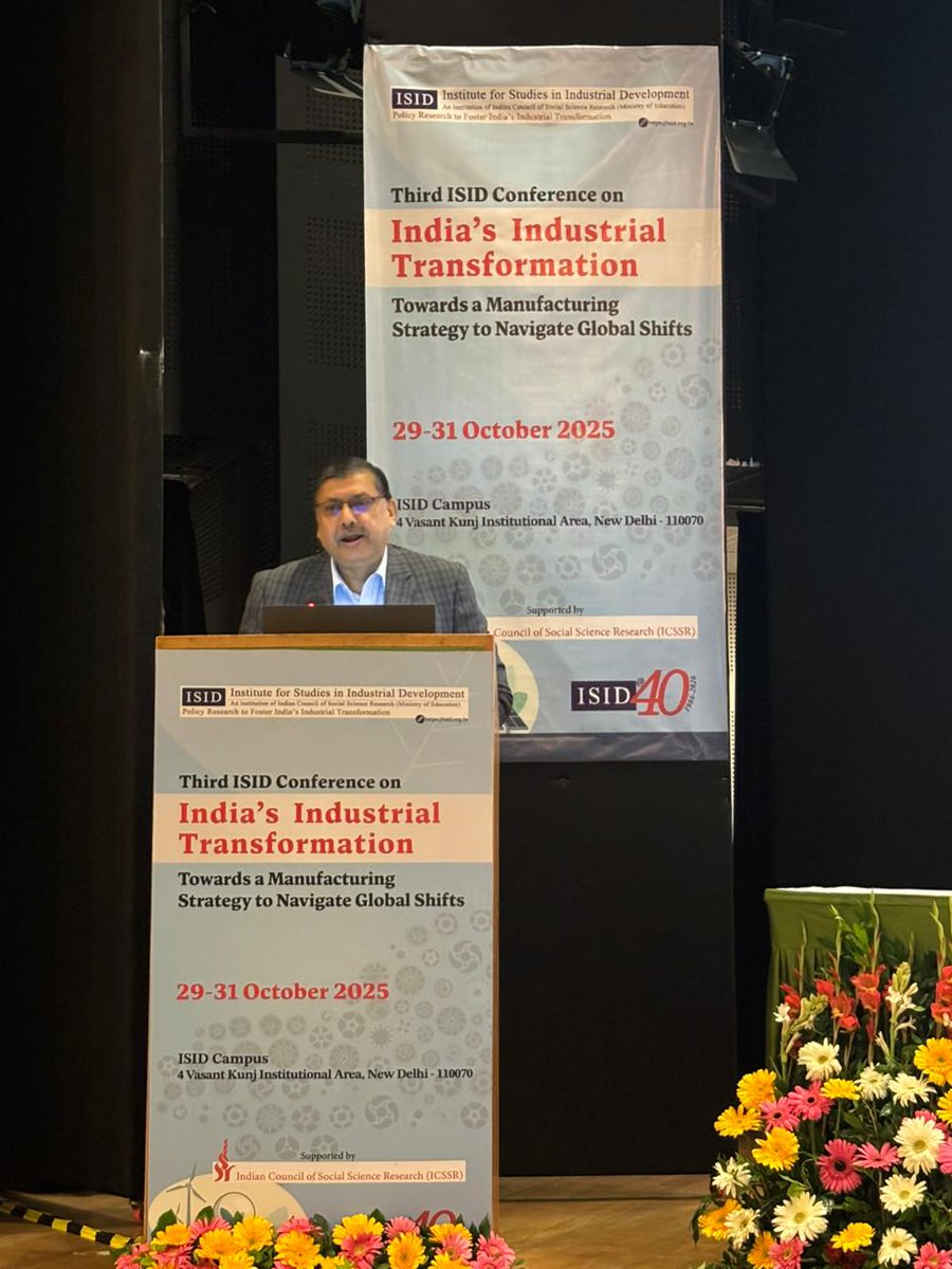 Prof. Nagesh Kumar <a href="/nageshkum/">Nagesh Kumar, PhD</a> welcomes distinguished guests and participants to the conference and sets the tone for the #3rd_ISID_National_Conference amidst rising challenges in a changed global context.