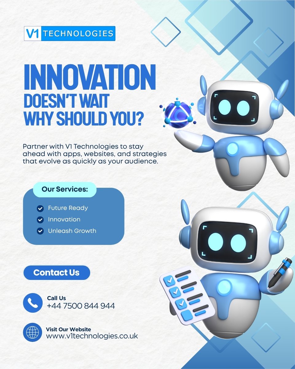 V1Technologies's tweet image. The tech world moves fast. The ones who adapt, win. Partner with V1 Technologies to stay ahead with apps, websites, and strategies that evolve as quickly as your audience.

#Innovation #FutureReady #v1technologies

Visit: v1technologies.co.uk