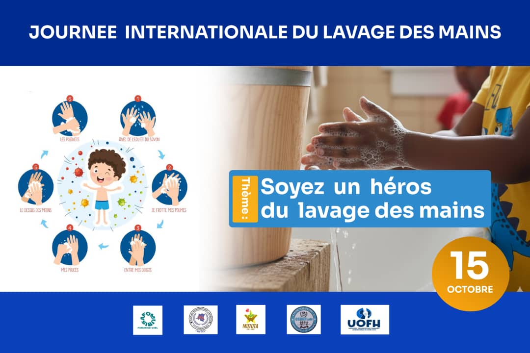 fomubisa's tweet photo. 18 oct 2025 🌍 Journée mondiale du lavage des mains à OSHOH !
FOMUBISA + MUTOTA + AVSD Dr Faustin démontre les 5 étapes 🎲 Jeux & rires 🍽️ Repas partagé avec ❤️
Un grand moment de connexion & joie avec les orphelins.
#JournéeDuLavageDesMains #FOMUBISA #AVSD #MUTOTA https://t.co/KhqbCTc8dG