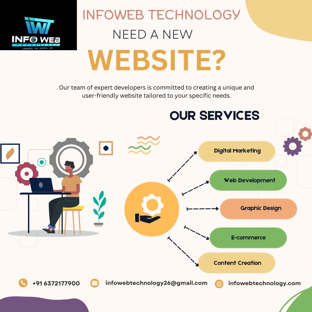 infowebtech26's tweet image. 🚀 Need a new website for your business?
At Infoweb Technology, we build stunning, user-friendly, and SEO-ready websites that drive real results!
📞 6372177900 | 🌐 infowebtechnology.com

#InfowebTechnology #WebDevelopment #DigitalMarketing #WebsiteDesign #Ecommerce