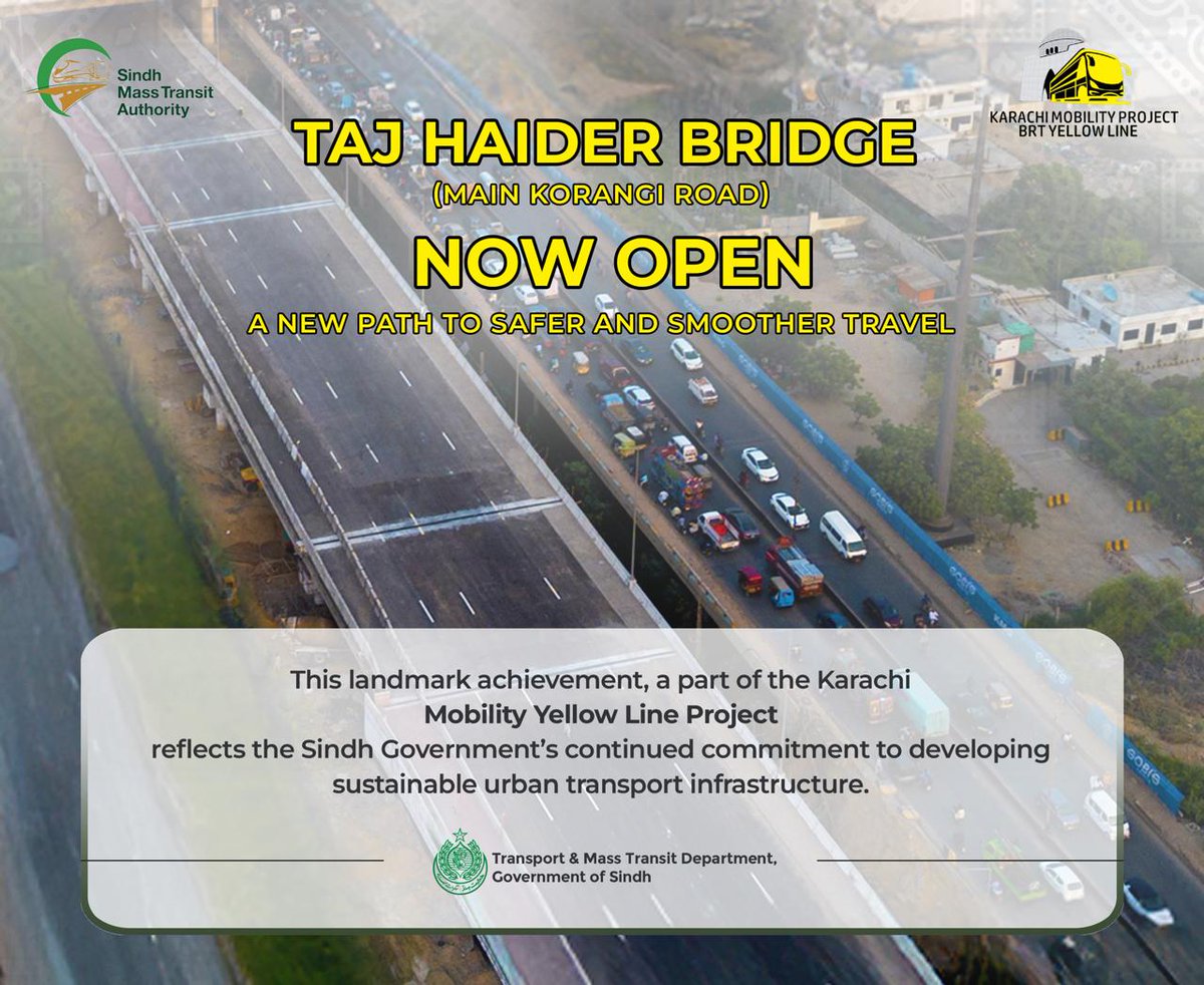 M_Uzair89's tweet image. تاج حیدر برج سے نہ صرف ٹریفک روانی بڑھے گی بلکہ مقامی معیشت کو بھی فروغ ملے گا۔  
#TajHaiderBridge #InfrastructureForGrowth #PPP
