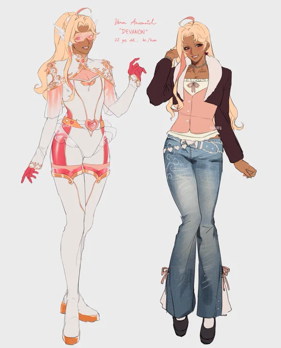 also redesigned my hero oc! vern arcenciel my beloved
