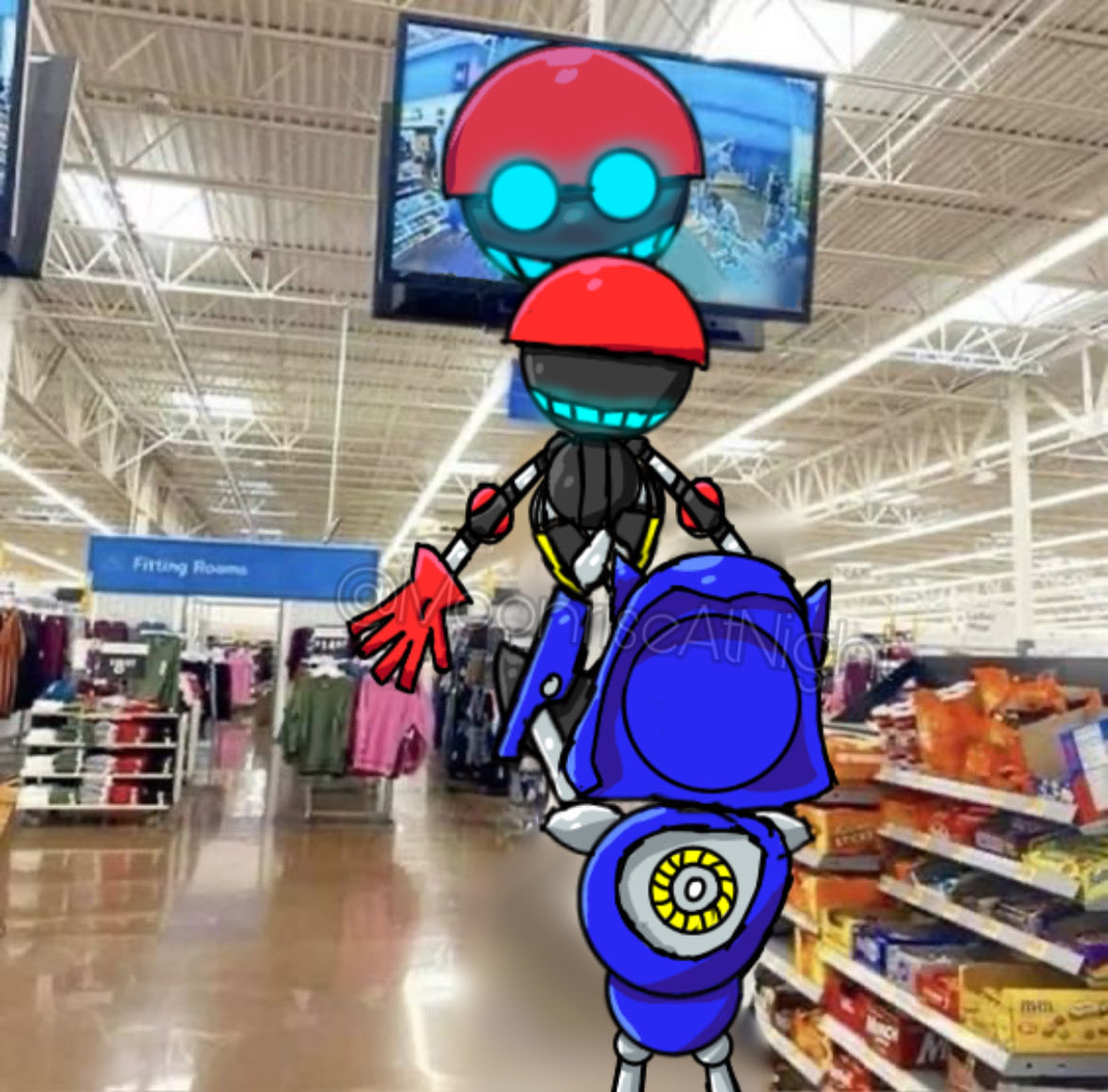 MoonriseAtNight's tweet photo. I love meme art

#SonicTheHedgehog #MetalSonic #Orbot https://t.co/rPlLmilQfj