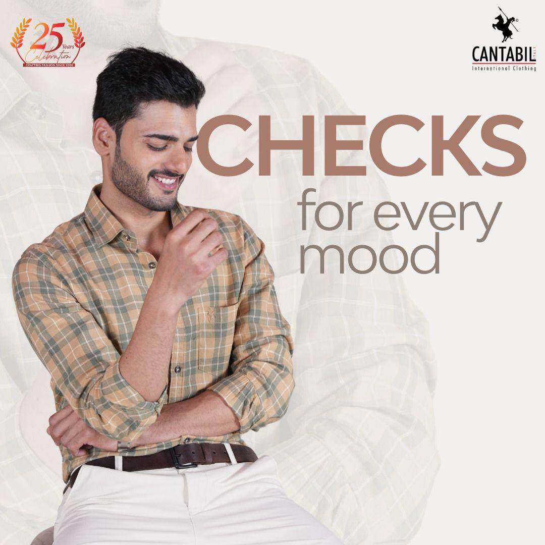 Chill outside, stylish inside. 

Cantabil Winter Wear’s checks suit every mood and every moment. 

#Cantabil #CantabilIndia #cantabilfashion #womensfashion #CycloneMontha #mensfashion #winterwear #CantabilStyle #WinterVibes