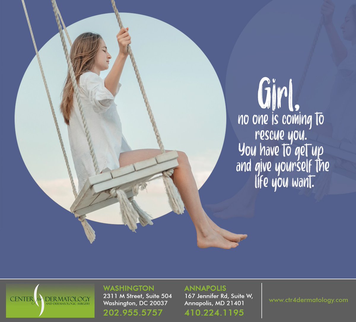 #inspiration #quoteoftheday #motivationalquotes #motivation #success #life #positivevibes #quoteforgirls #successquotes #quotestoliveby #washington #DC #centerfordermatology