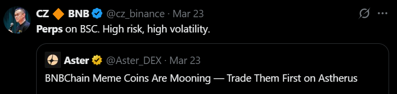 When history becomes prophecy.

The Astherus memecoin lives on, coded on #BNB Chain, ready to ascend as the first $1B MC memecoin on <a href="/BNBCHAIN/">BNB Chain</a>.

<a href="/cz_binance/">CZ 🔶 BNB</a>’s first interaction was when <a href="/Aster_DEX/">Aster</a> was named Astherus.

Join the Astherus Ascendants cult movement.