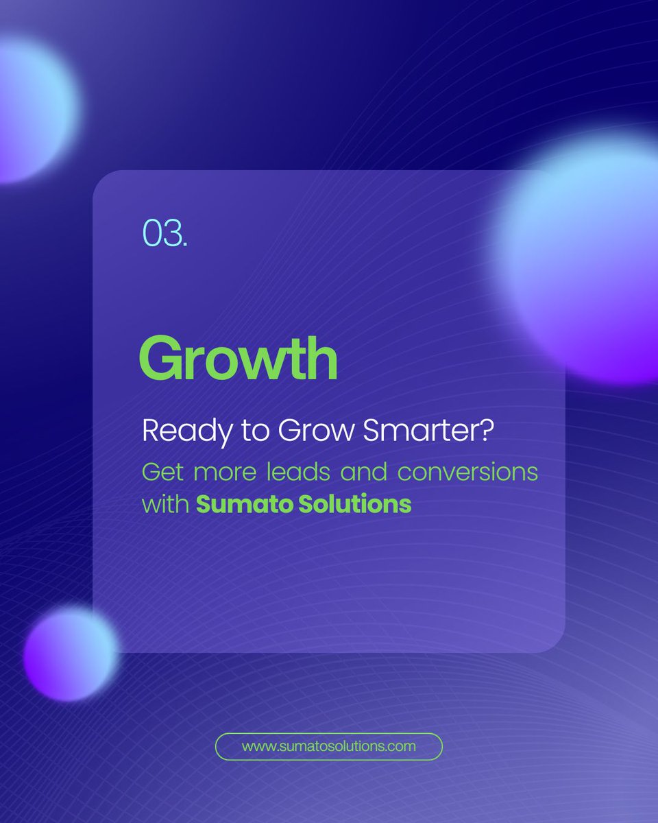 SumatoSolutions's tweet image. Stop wasting marketing efforts. Target the right audience, optimize campaigns, and see real results.

Get more leads and conversions with Sumato Solutions.
sumatosolutions.com

#DigitalMarketing #MarketingStrategy #SumatoSolutions #OnlineMarketing #LeadGeneration #SEO