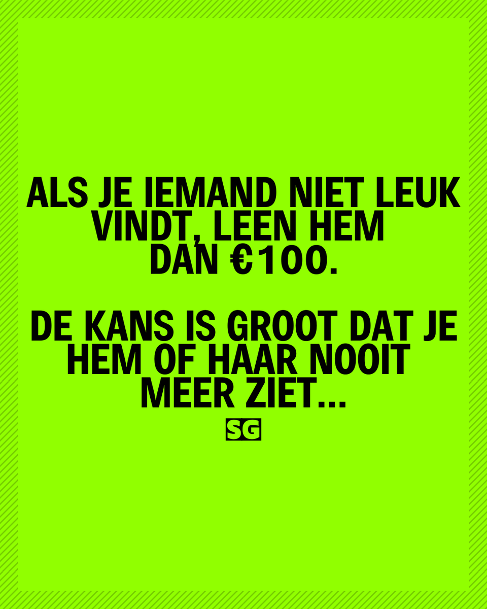 Slechte_grappen's tweet photo. De snelste manier om van iemand af te komen πΈ
#humor #grappen #relatable #dutchhumor #geldzaken #vrienden #viralhumor #funnyquote #meme #sgxl https://t.co/gq3zkVcZd3