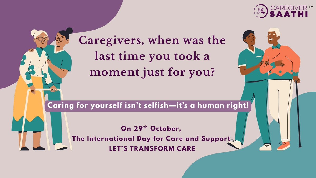 When did you last pause for yourself? 🌿 How do you recharge and stay resilient?  
Share your tips or learn from our Holistic Self-Care Guide, designed for caregivers →
caregiversaathi.co.in/insights/Tools… 
Let’s remind the world that #WeAreAllCaregivers #InternationalDayofCareandSupport