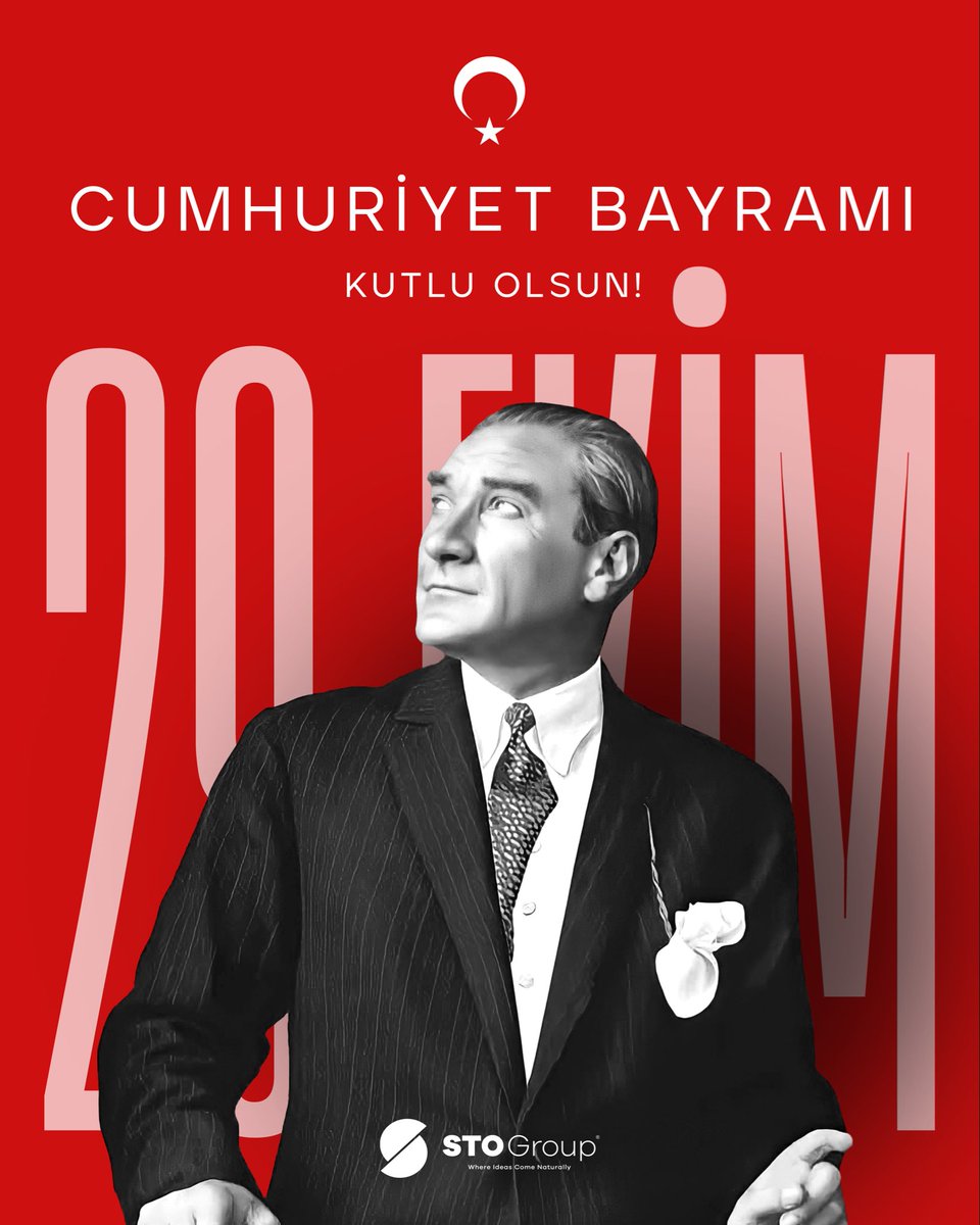 stogrouptr's tweet photo. 29 Ekim Cumhuriyet Bayramımız kutlu olsun!🇹🇷

#stogroup #truagro #29ekim #cumhuriyetbayramı https://t.co/iKRgI2PuLv