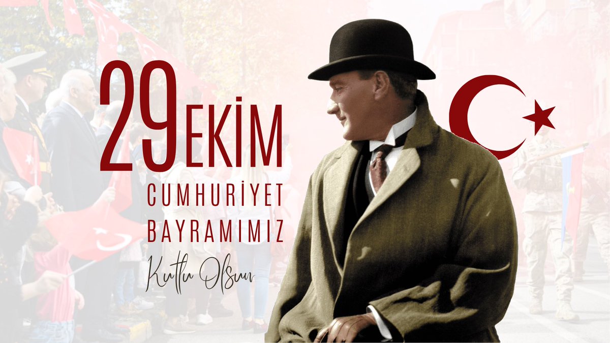 29 Ekim Cumhuriyet Bayramımız Kutlu Olsun! 🇹🇷

Ulu Önder Gazi Mustafa Kemal Atatürk başta olmak üzere, bu toprakları bizlere emanet eden tüm şehit ve gazilerimizi rahmet, minnet ve saygıyla anıyoruz.

Cumhuriyetimizin 102. yılı kutlu olsun!