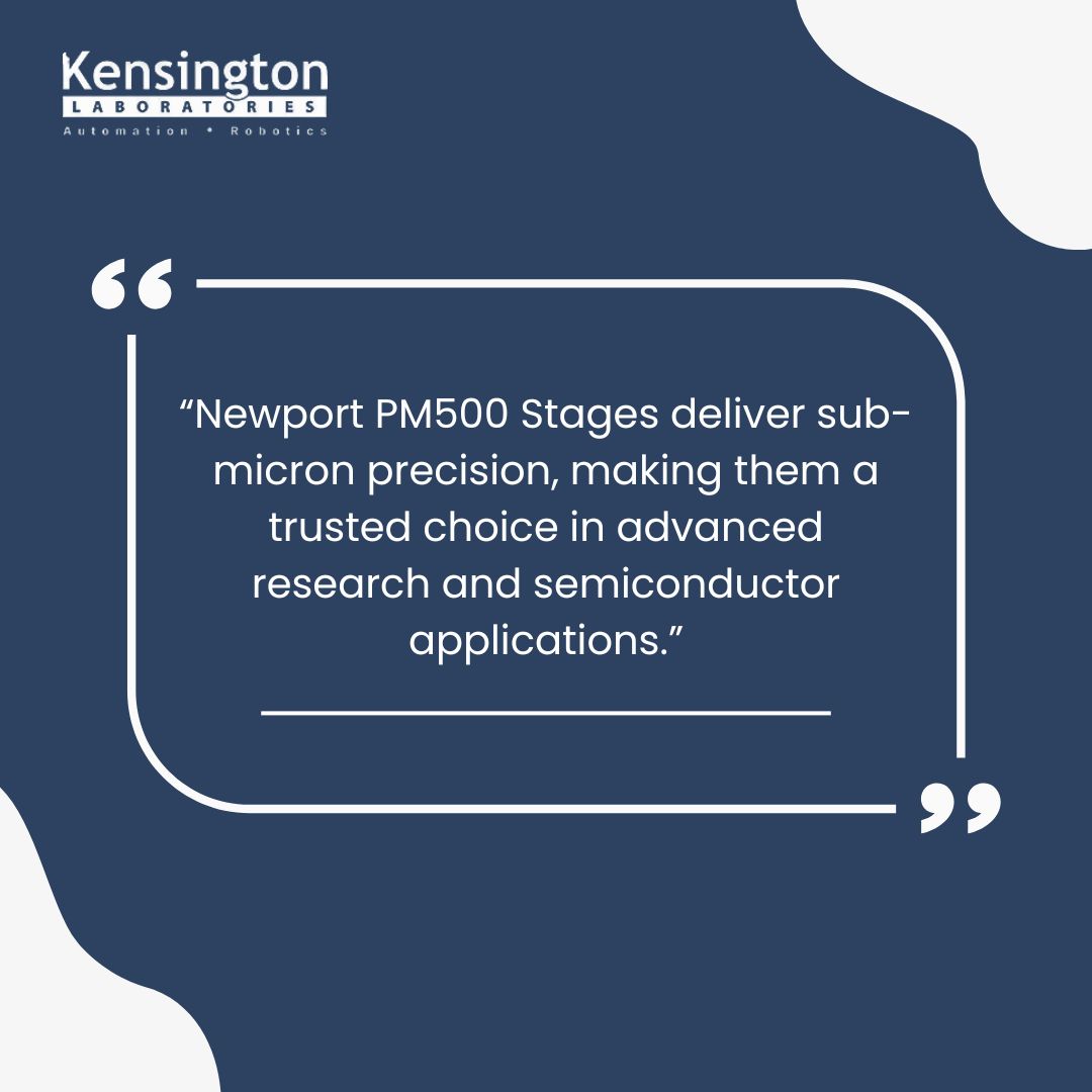 Kensington_Labs's tweet image. 👉 Request a Quote - bit.ly/3RJc3TO

#NewportPM500 #PrecisionPositioning #LinearStage #MotionControl #AutomationTechnology #RoboticsAutomation