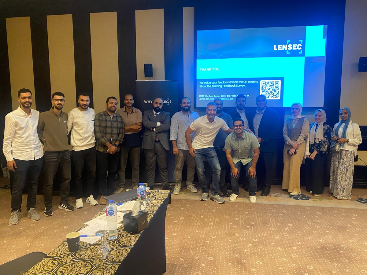LENSEC's tweet image. Wrapping up two incredible days in Cairo! 
Thank you to our partners for joining our hands-on professional training. Together, we continue empowering the future of security.

#LENSEC #Training #Partners #Empowerment #SecuritySolutions