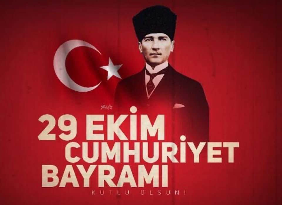 Cumhuriyetimizin 102. Yılı kutlu olsun. Gazi Mustafa Kemal başta olmak üzere silah arkadaşlarını ve tüm şehitlerimizi rahmetle,Kahraman gazilerimizi minnet ve şükranla anıyoruz… 🇹🇷🇹🇷🇹🇷🇹🇷🇹🇷🇹🇷🇹🇷 #cumhuriyetbayramıkutluolsun🇹🇷🇹🇷🇹🇷🇹🇷