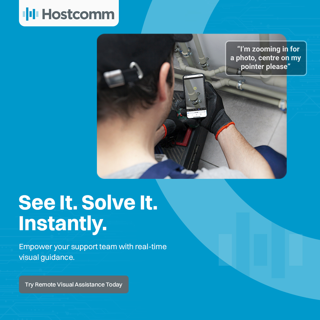 HostcommAI's tweet image. See it. Solve it. Instantly.
Empower your support team with real-time remote visual assistance — faster resolutions, fewer site visits and happier customers.

Book your free demo: calendly.com/lauren-connors…

#Hostcomm #VisualAssistance #RemoteSupport #RVX #AI #CX #TechSupport
