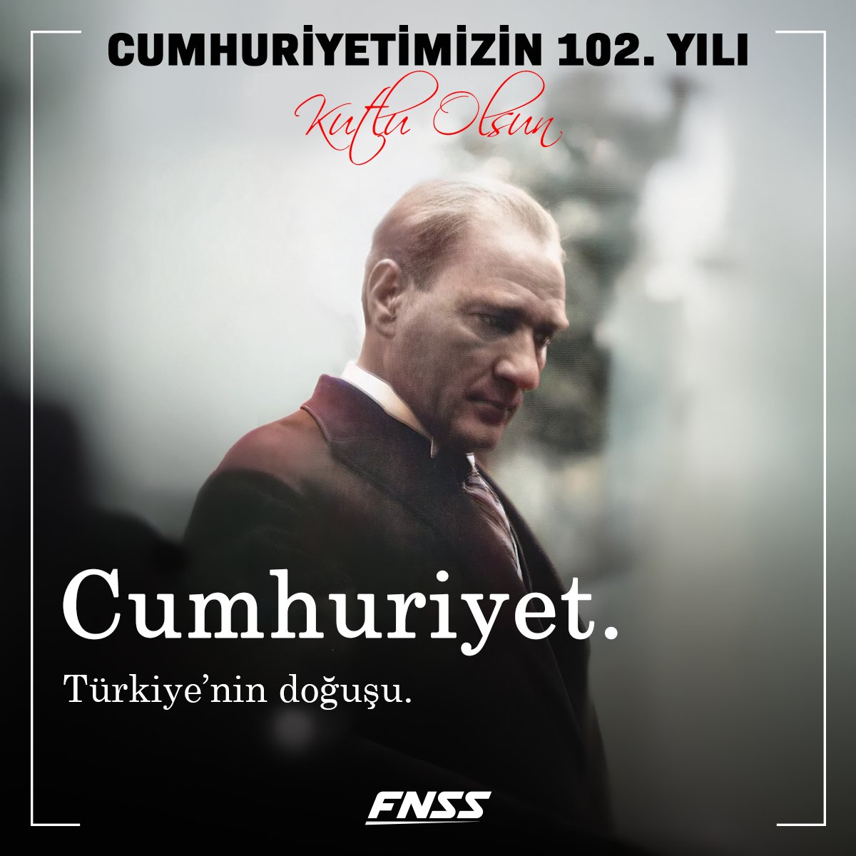 Cumhuriyetimizin 102. yılını gururla kutluyoruz!

29 Ekim Cumhuriyet Bayramımız Kutlu Olsun.

#CumhuriyetBayramı #29Ekim