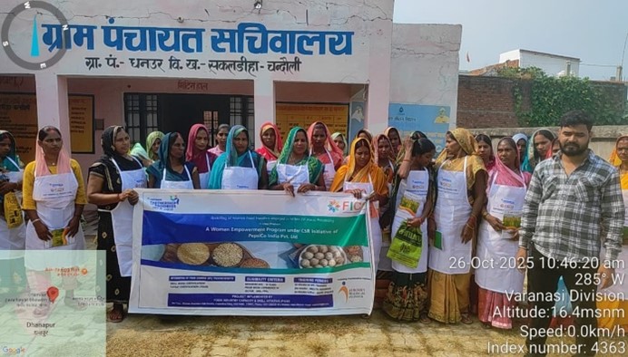 FFicsi's tweet photo. Empowering Women through Shri Anna (Millet) Revolution at Banaras, UP! 
 
Under the PepsiCo – FICSI CSR Project, SHG's and FPO women  are being trained in Millet (Shri Anna) Processing and FOSTAC – Food Safety Certification, equipping them with essential skills to become future-ready food entrepreneurs.

This initiative supports India’s Shri Anna Millet Mission, promoting nutrition, sustainability and livelihood development. Through hands-on training, women are learning how to process, preserve and add value to millet-based products while ensuring 100% food safety compliance as per FSSAI standards.

This program not only enhances their skill and employability but also empowers them to launch micro-enterprises and contribute to the millet revolution across India.

@PepsiCoIndia @MOFPI_GOI @MSDESkillIndia @NSDCIndia @NCVETIndia
