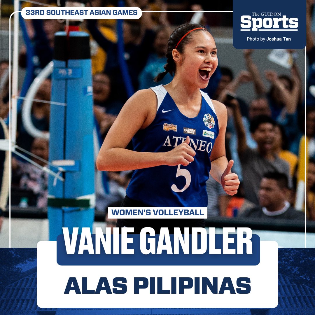 TheGUIDONSports's tweet image. BLUE EAGLE PRIDE 🦅
Four former Ateneo stars have been named in the Alas Pilipinas women’s pool for the upcoming 33rd Southeast Asian (SEA) Games.
Notably, former Blue Eagle Jia De Guzman will once again lead the squad as team captain. Joining her are fellow Ateneo alumni Kat…