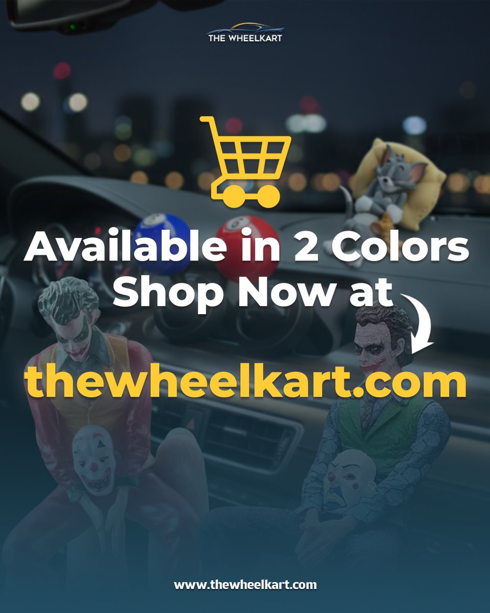 TheWheelKart's tweet image. Our Clown Tail Seat Ornaments add a playful, eye-catching detail to your dashboard.
Turn every drive into a vibe. 🛒 Shop now at thewheelkart.com
#CarDecor #DashboardStyle #UniqueCarAccessories #WheelKartElite #CarOrnaments #DriveInStyle
