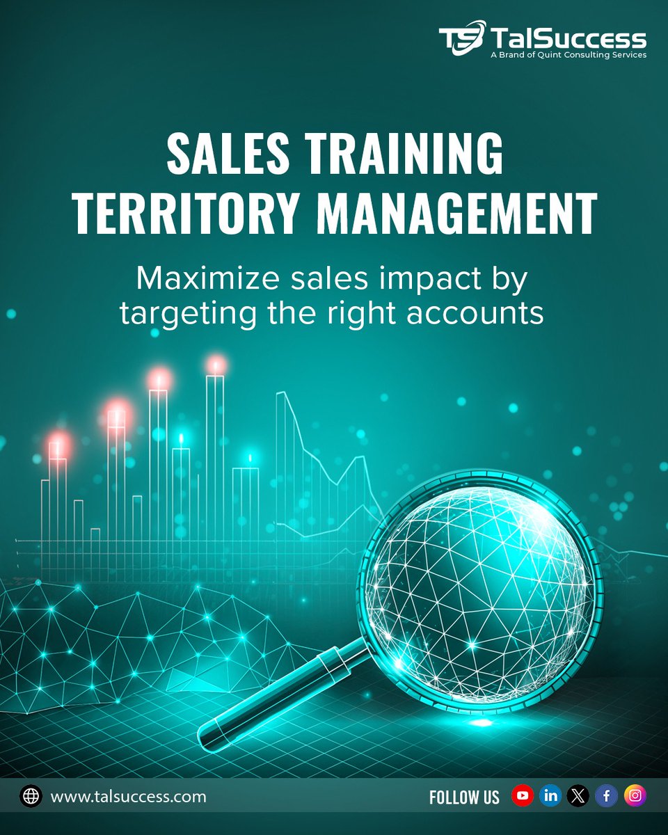 TalSuccess's tweet image. Optimize Sales Performance with TalSuccess’s Territory Management Program

In today’s competitive business environment, effective territory management is key to driving sustainable growth.

Learn more: talsuccess.com/territory-mana…

#TalSuccess #TerritoryManagement #SalesFocus #Sales
