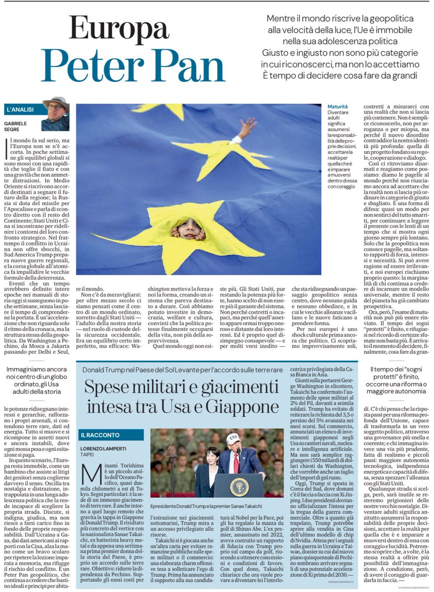 The #world means business — #Europe hasn’t noticed. I write on this in my piece published this morning on <a href="/LaStampa/">La Stampa</a>.
