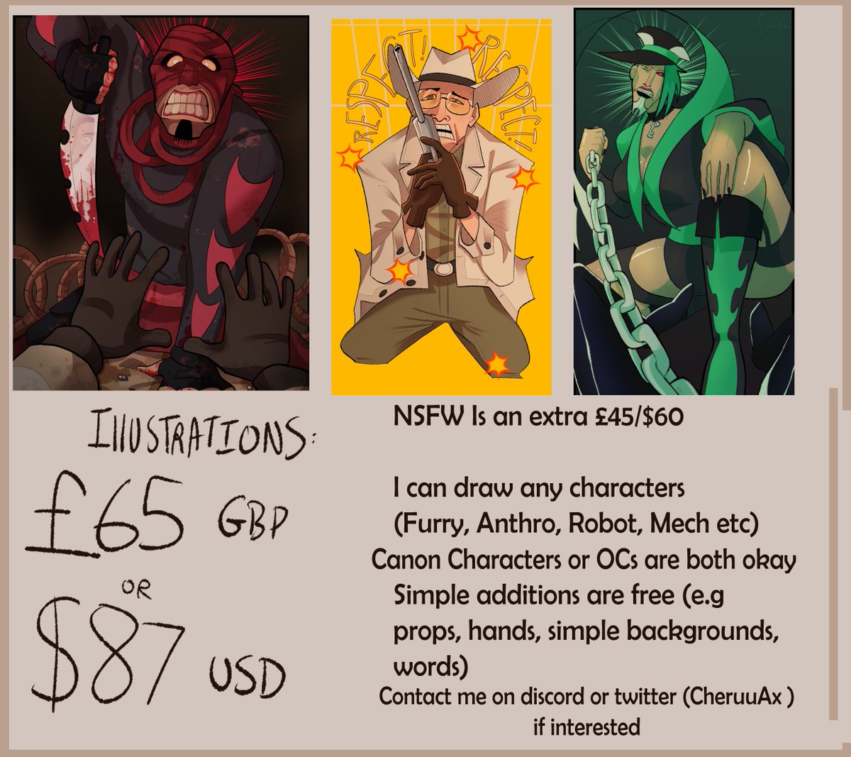 ILLUSTRATION COMMS - OPEN

If you have any questions DM me