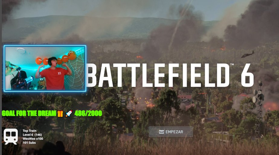 Live right now playing #Battlefield6 Come on, epic music and good games, come say hello🤩