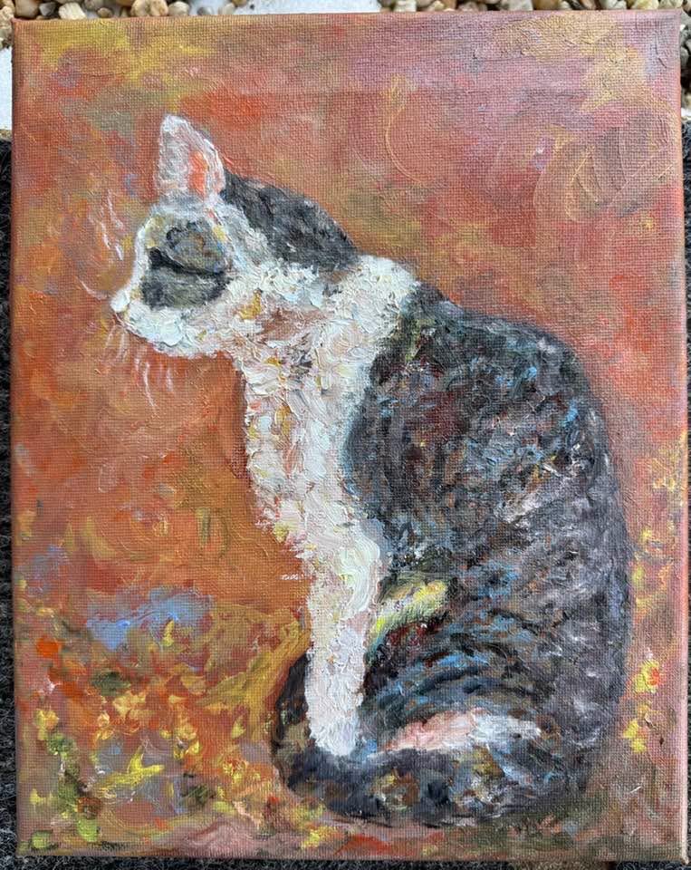 markwesling's tweet photo. Cooper, 2025, oil on canvas, 10 x 8 in. https://t.co/EjEYhFgTwp