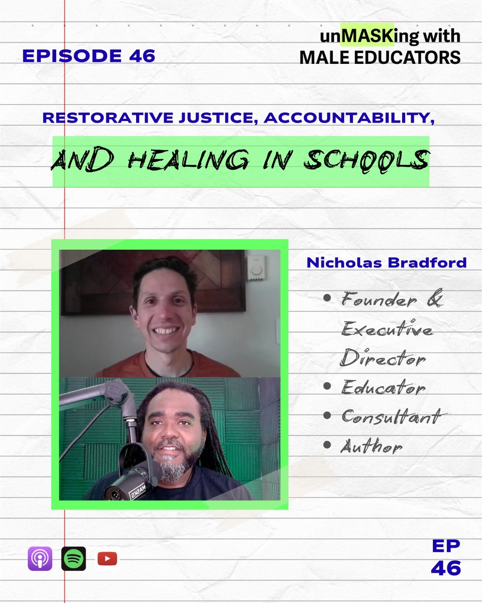 There's a difference between "keeping the peace" in the classroom and building a classroom community in the truest sense. Restorative justice, when done fully and comprehensively, can achieve the latter.
youtube.com/@branchspeaks &amp; apple.co/3fexaYV
#restorativejustice #rj