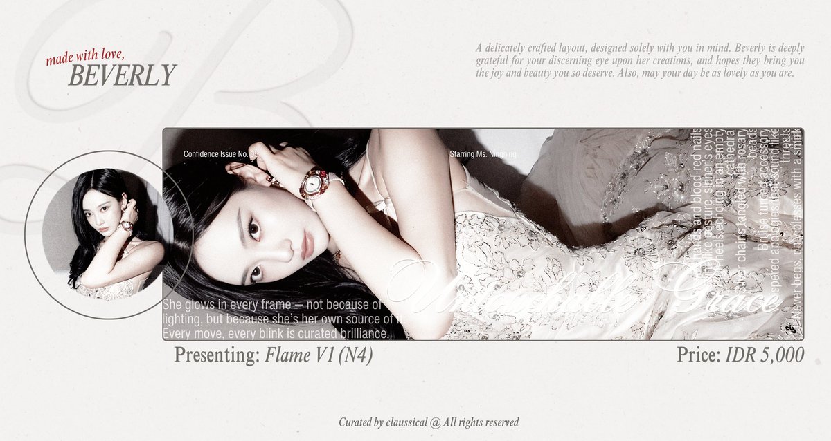 LustreMuse's tweet image. ⠀⠀⠀
Any interaction would be appreciated, thank you so much! 💖

Chic, composed, and quietly unstoppable. Miss Ningning reigns again in Flame. 6 ready stock layout waiting to find their home. #zonauang 
⠀⠀⠀