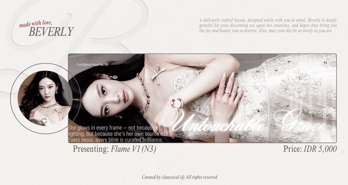 LustreMuse's tweet image. ⠀⠀⠀
Any interaction would be appreciated, thank you so much! 💖

Chic, composed, and quietly unstoppable. Miss Ningning reigns again in Flame. 6 ready stock layout waiting to find their home. #zonauang 
⠀⠀⠀