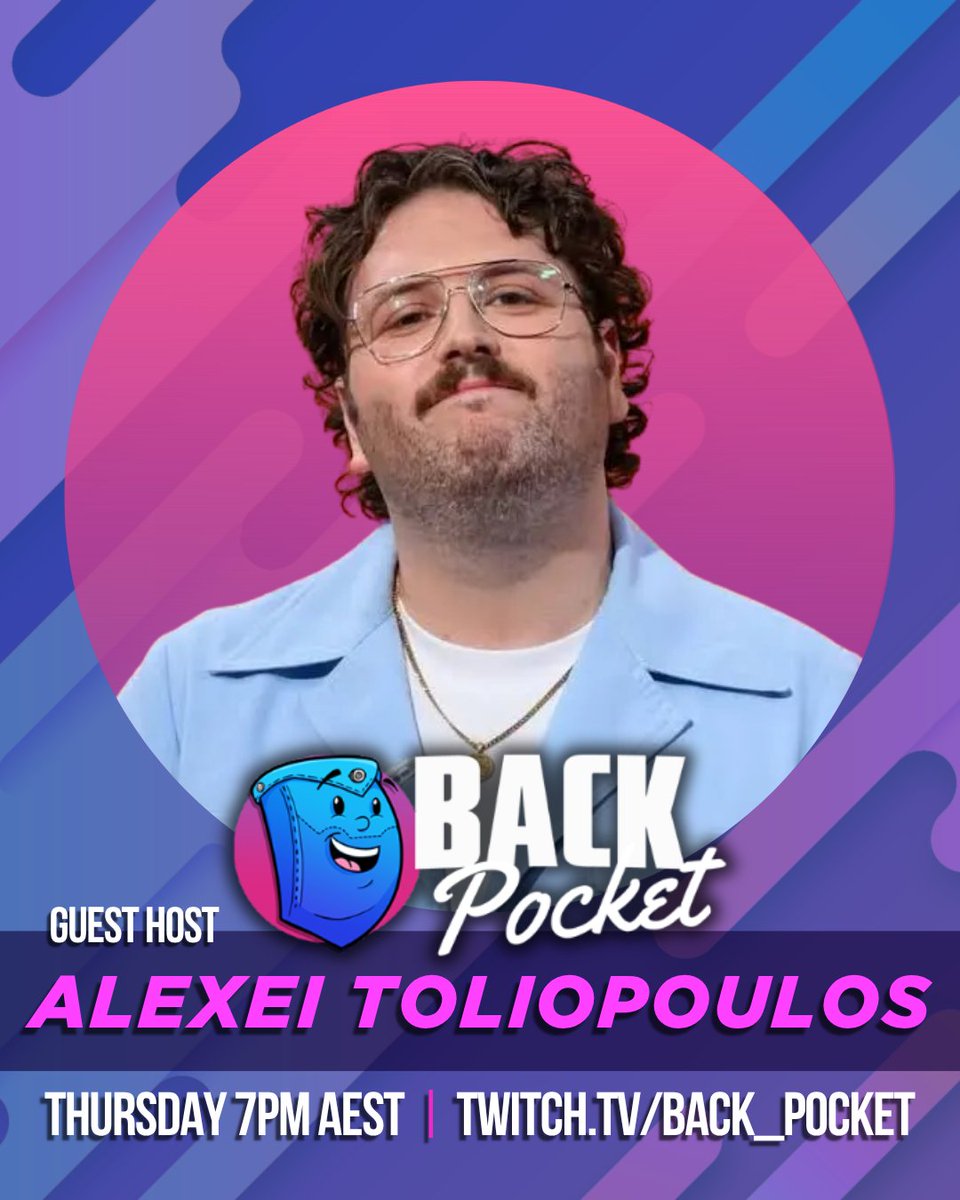 joining us for a very SPOOKY episode is comedian, podcaster, and all-round sweetie <a href="/ThisisAlexei/">Alexei Toliopoulos</a> !!!

OCTOBER 30TH | 7:00PM AEDT | twitch.tv/back_pocket