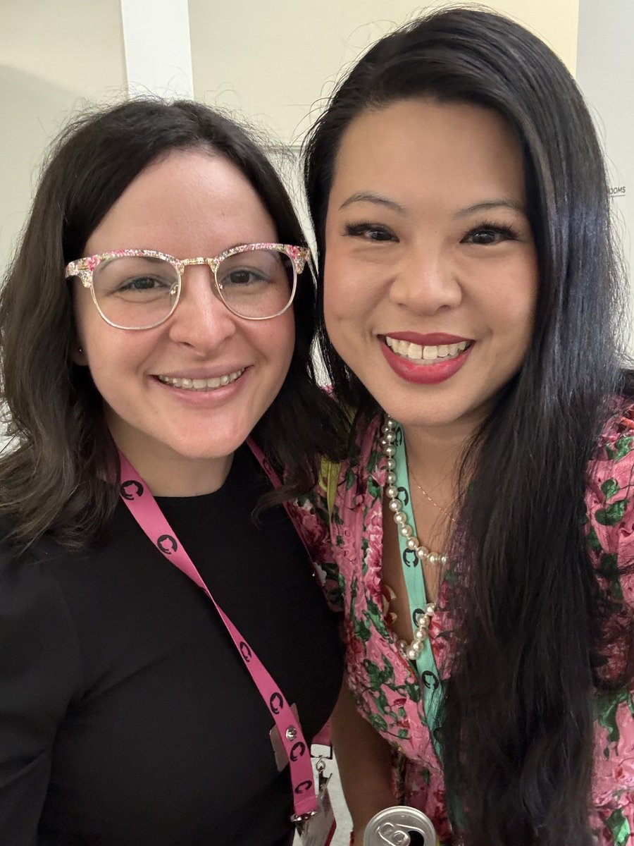 ladyleet's tweet image. The best to see the triangle crew at #githubuniverse! So good seeing you @MariaLamardo !!! #universe25