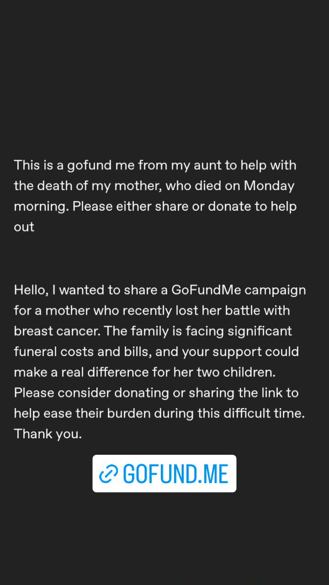 Please donate if you can or at least share the tweet
gofund.me/9c27030c2