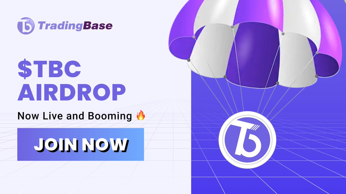 TradingBaseAI's tweet image. 🚀 TradingBase.AI Airdrop Is Live!

🔥 The global TBC Airdrop Campaign is now in full swing!
💰 150 million TBC up for grabs over 1,500 days —
with 100,000 TBC distributed daily to platform members.

The earlier you join, the more rewards you earn!
Register now and start…