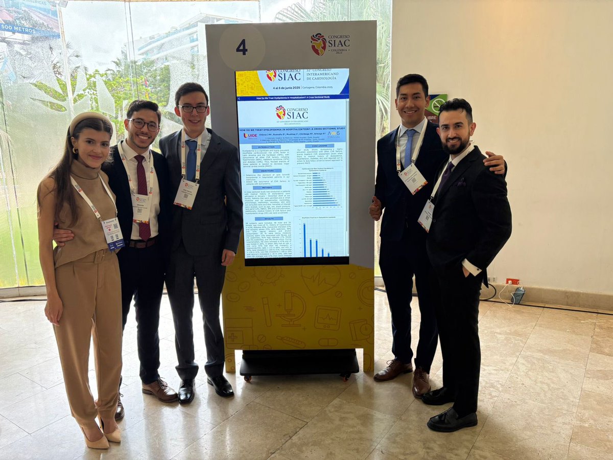 Se soñó, y se consiguió, aceptado a formar parte de Líderes Emergentes de <a href="/SIAC_cardio/">SIAC</a> 🫀
Gracias 🙏<a href="/andres_miranda4/">Andres F. Miranda-Arboleda</a> <a href="/vladullauri1/">vladullauri</a> por la oportunidad y <a href="/DrAndresArteaga/">Dr. Andrés Arteaga</a> por siempre apoyarme! 🫡