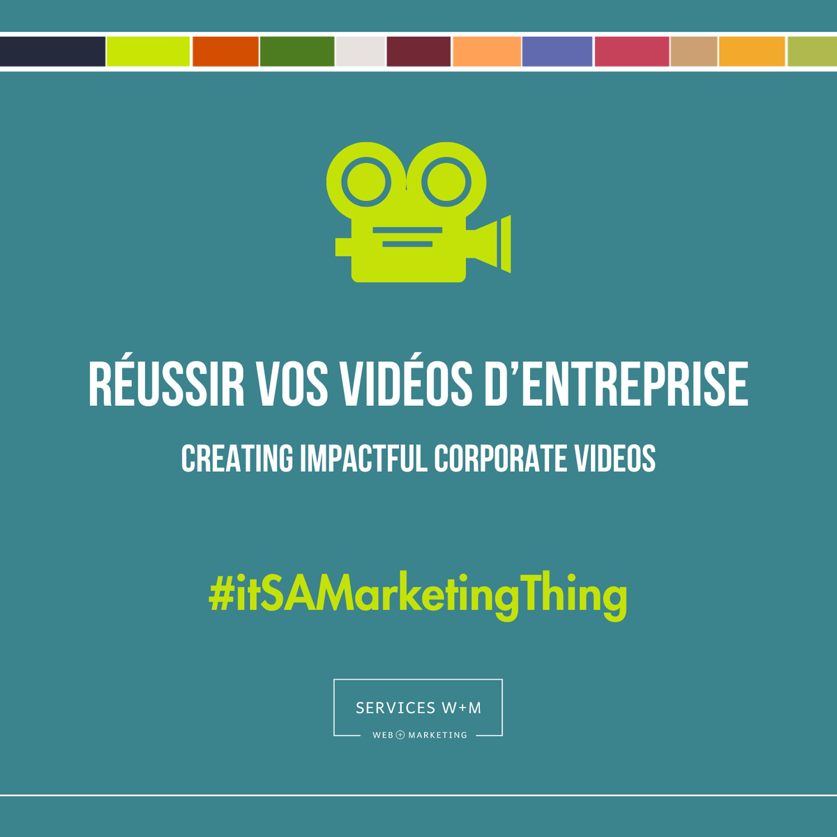 serviceswetm's tweet photo. ๐ฅ #itSAMarketingThing 23 โ Bonnes pratiques / Best Practices
๐ Lire๐ฆ: https://t.co/lWdJwv47Mk
๐ Read๐ฅ: https://t.co/gUcS68Znp0
Services W+M
#Web + #Marketing = #Quรฉbec, #Canada.
#VideoEntreprise #CorporateVideo #VideoMarketing #DigitalStrategy https://t.co/EOKZM4zFY3