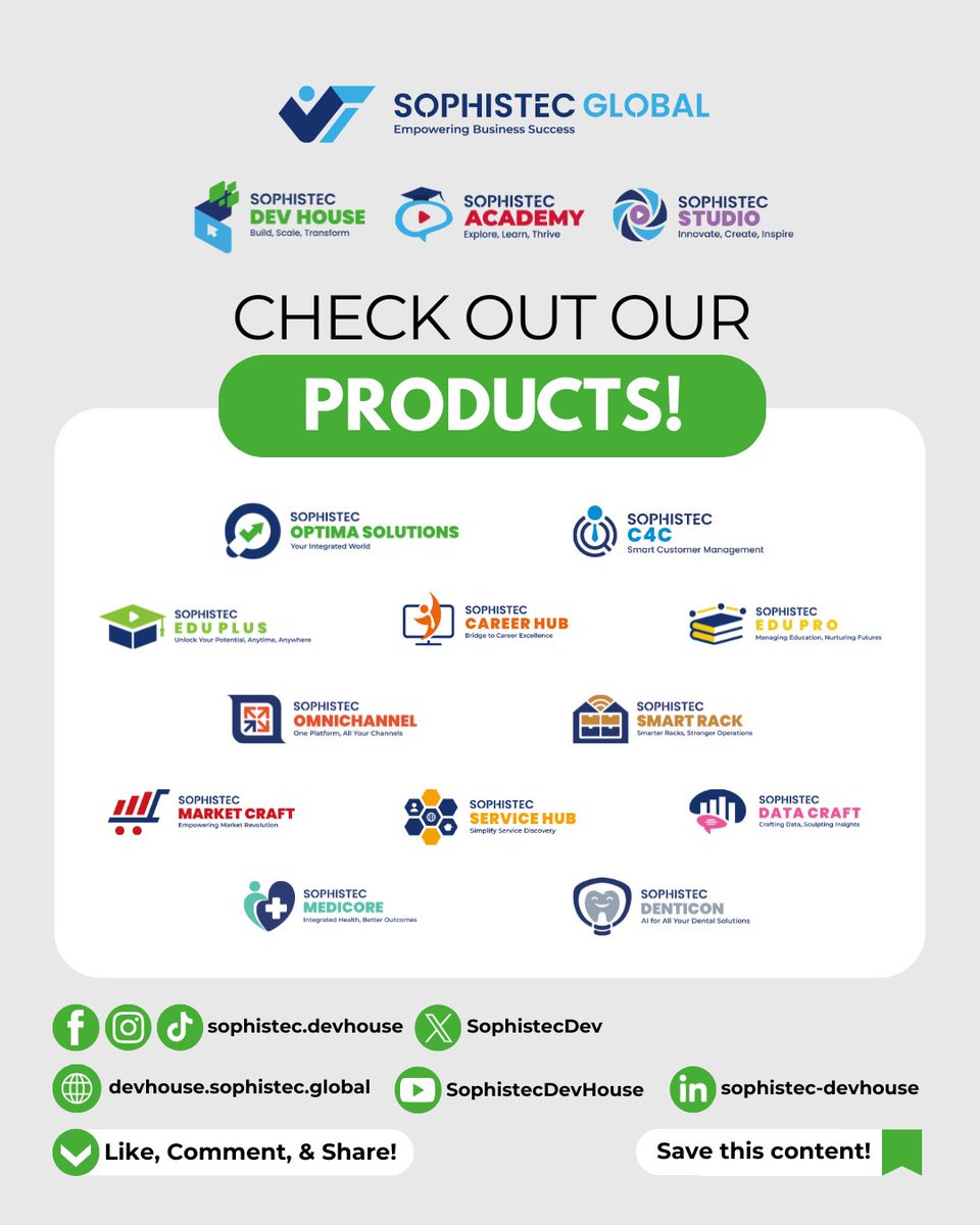 SophistecDev's tweet image. ⭐ Sophistec Dev House
🚀 Build. Scale. Transform.
📍 Based in Indonesia
🌏 Serving Clients Worldwide
🌐 devhouse.sophistec.global
📬 management@sophistec.global
📞 +886 971 688 450 (TW) +62 851 7301 9500 (ID)

#AITesting #AutomationQA #MachineLearning #DevOps #SoftwareTesting