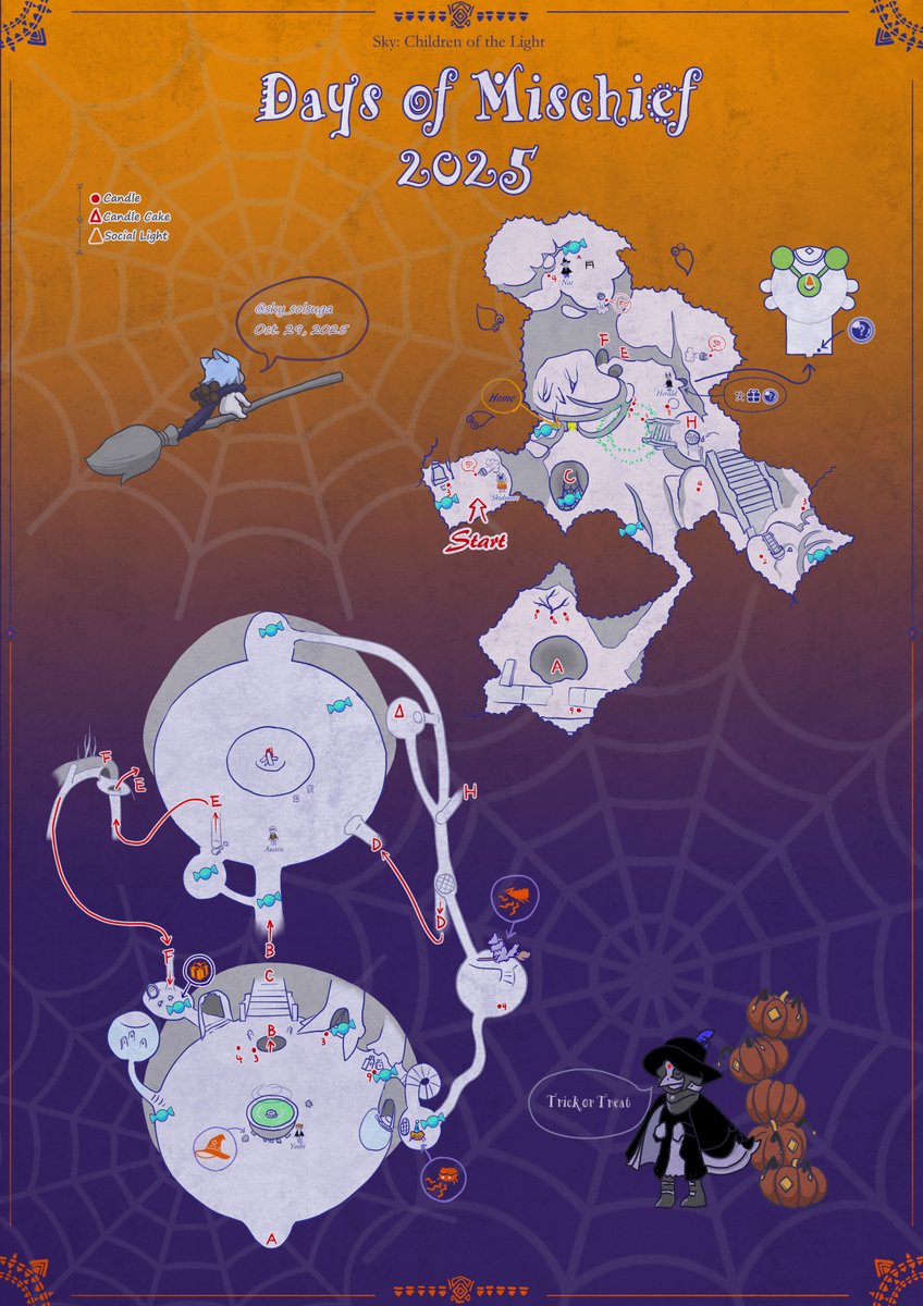 🎃カチカチ蟹穴のマップ 2025年度版👻 Ver.2025/10/29 パズル職人さん