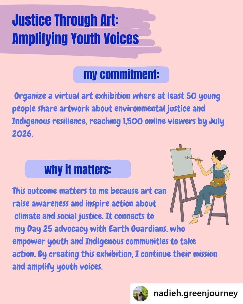 Art = activism! This #PGC2025 participant is using creative expression to spotlight environmental justice and Indigenous resilience 🎨✊🏽