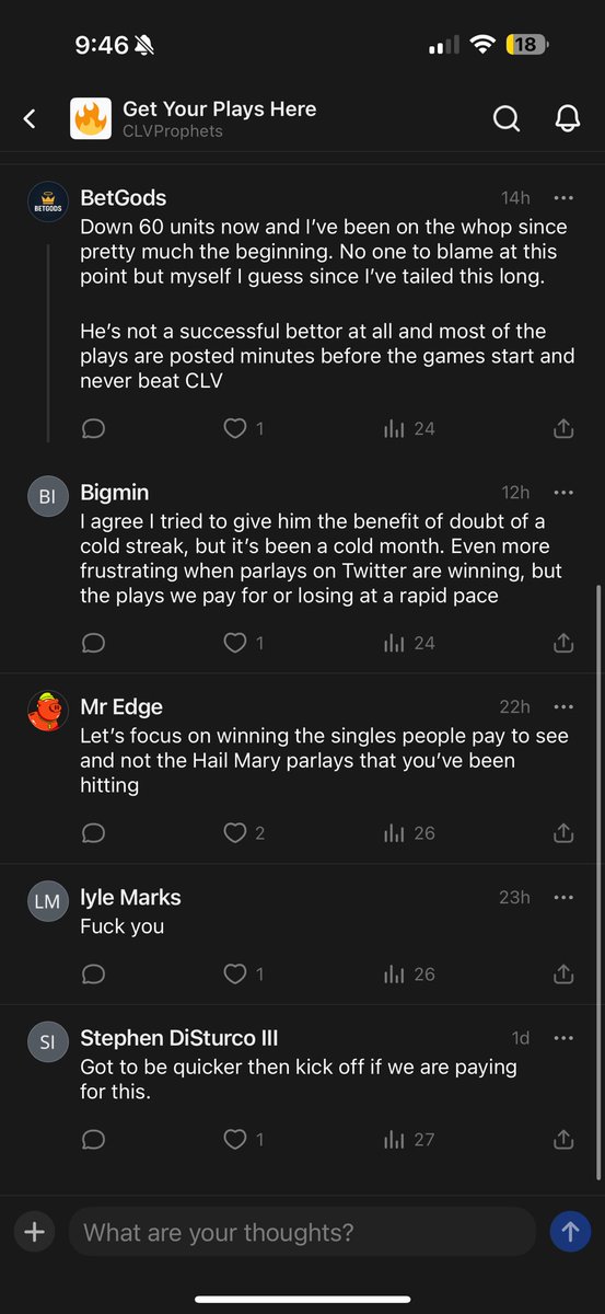 CJHODL's tweet photo. @CLVProphets Don’t pay for this subscription. These are real screenshots from his whop. https://t.co/crx4HYDFYo