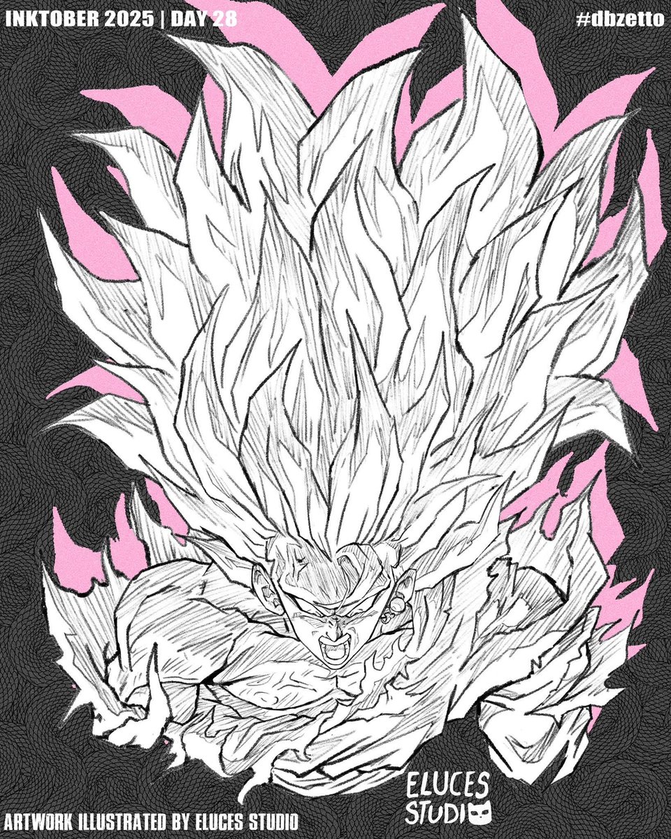 Goku Black Super Saiyajin 3 | Dragon Ball Super | Inktober Day 28 | ドラゴンボール超 | ゴクウブラック