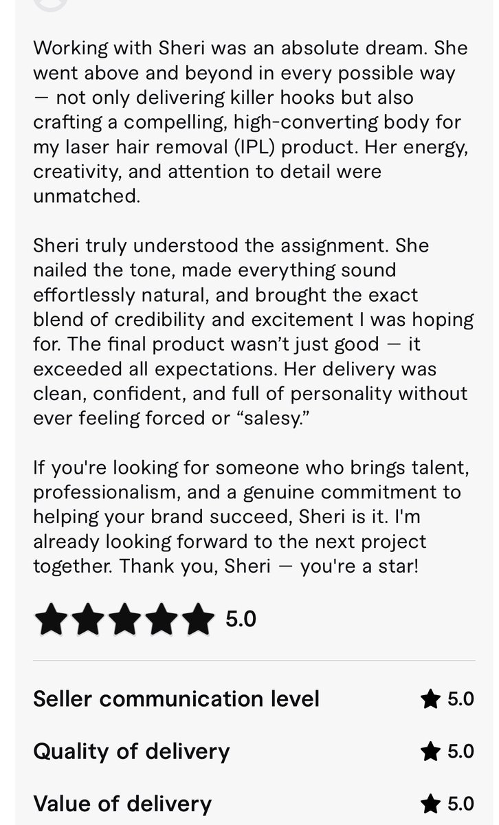 Essentialsheri's tweet image. How grateful I  am for UGC in my life. 🩷
GenX rockstar here for your brand or service. 
#ugcreview
#UGCcreator 
#genx
📩sheri@replies.essentialsheri.co