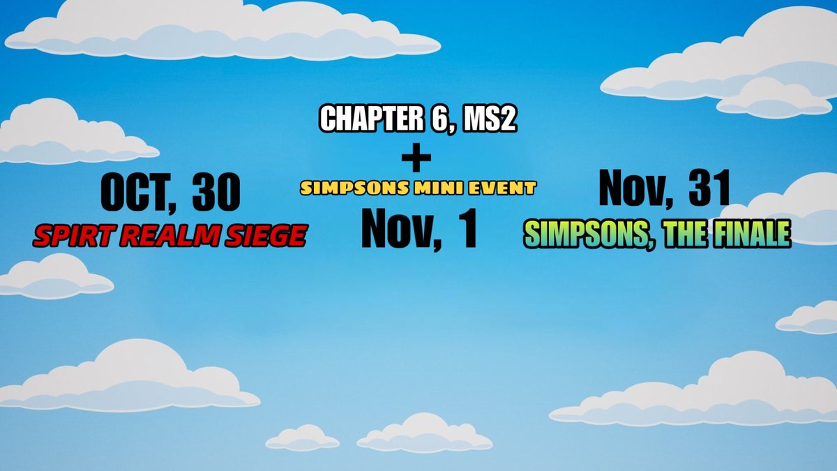 Hopefully the timeline