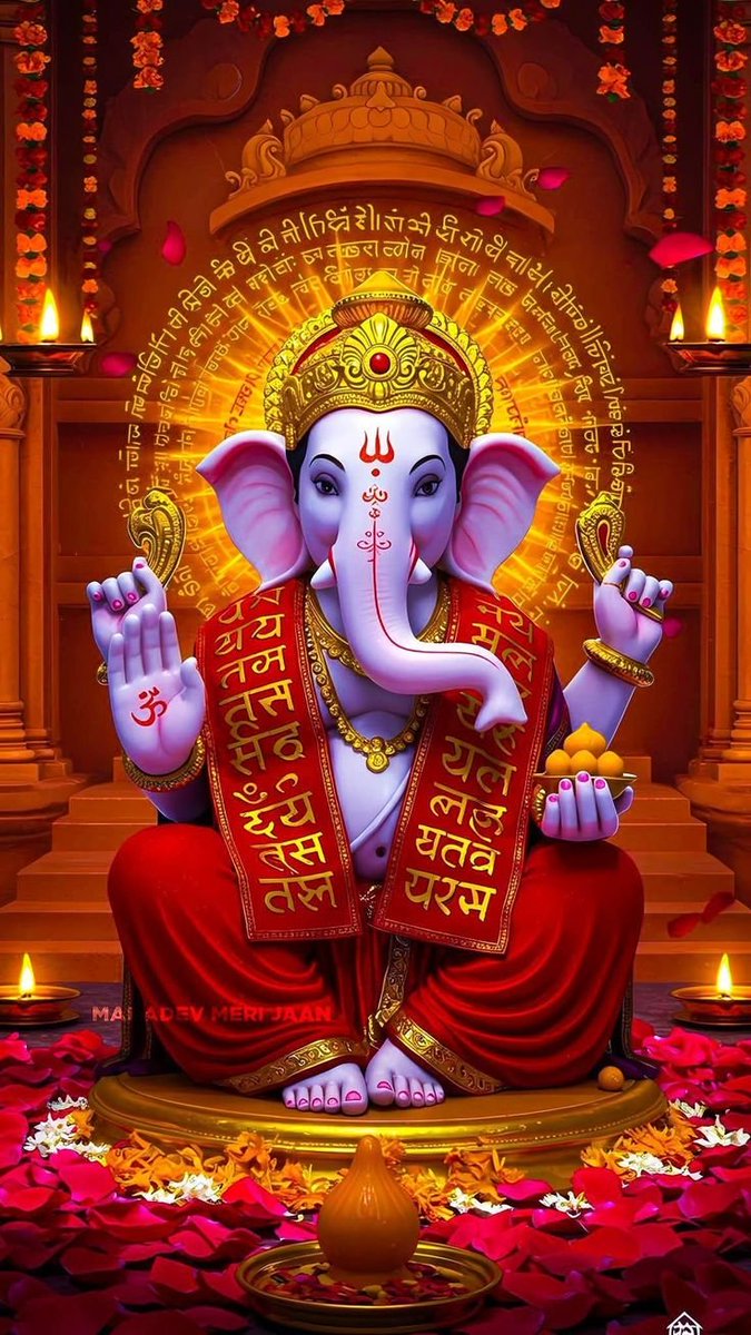 jangidx07's tweet photo. श्री गणेशाय नमः 
गौरी सुत गणराज गजानन 
विघ्न हरण मंगल कारी 

जो नर तुमको प्रथम मनावे,
उसकी हर दुविधा मिट जावे सारी 

गौरी सुत गणराज गजानन,
विघ्न हरण मंगल कारी 

सुख–समृद्धि के दाता, विघ्न विनाशक
आपकी कृपा सदा बनी रहे हर भक्त पर 

🚩 जय श्री गणेश जी महाराज! 🚩 सुप्रभात दोस्तों..! https://t.co/aL7zQTJOGL