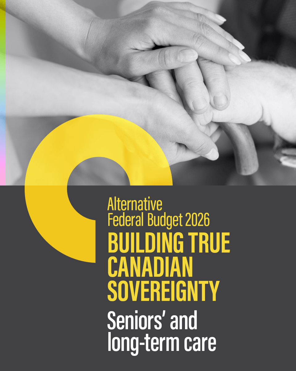 CCPA’s new Alternative Federal Budget is live! 
Read what Parkland’s research manager Rebecca Graff-McRae had to say about seniors’ and long-term care at policyalternatives.ca/news-research/…