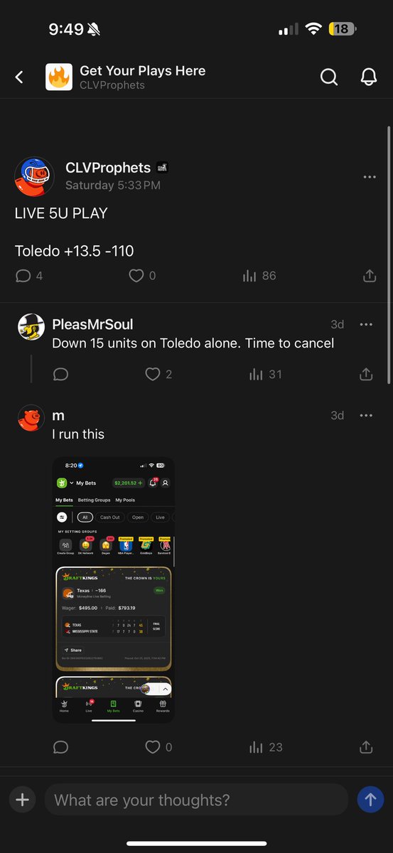 CJHODL's tweet photo. @CLVProphets Don’t pay for his subscription. These are real screenshots from his whop. https://t.co/irpQBHslry